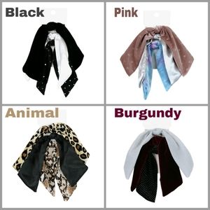 NWT Ladies Bow Hair Ties - 3 Pack